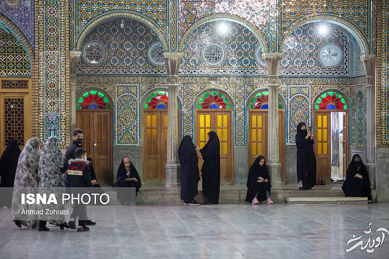 (تصاویر) شب آرزو‌ها در حرم حضرت فاطمه معصومه(س)